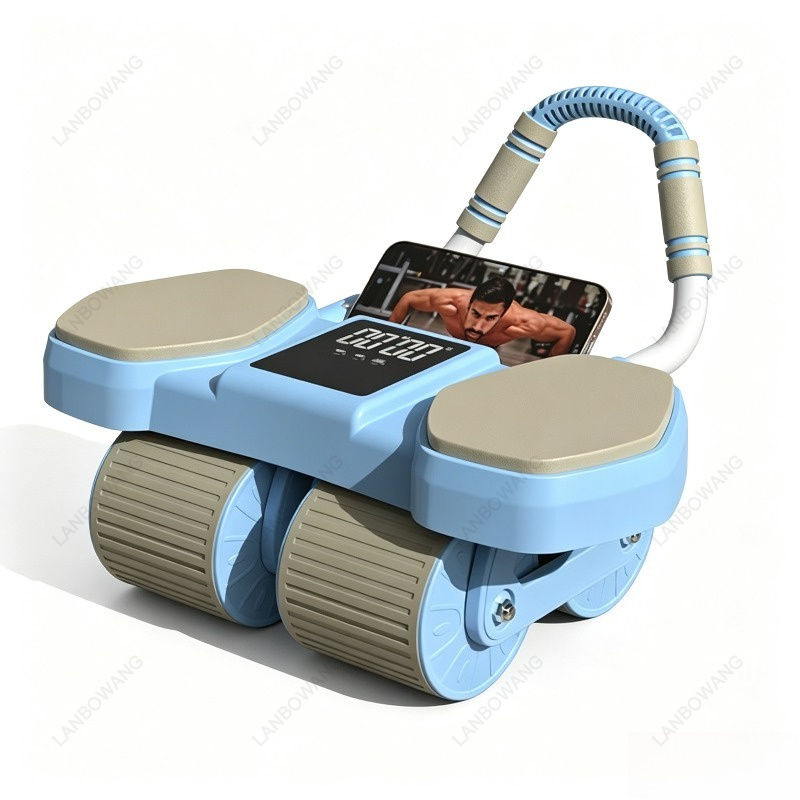 Ab Roller Wheel With Elbow Support - Alat Olahraga Perut Smart 4 Wheels