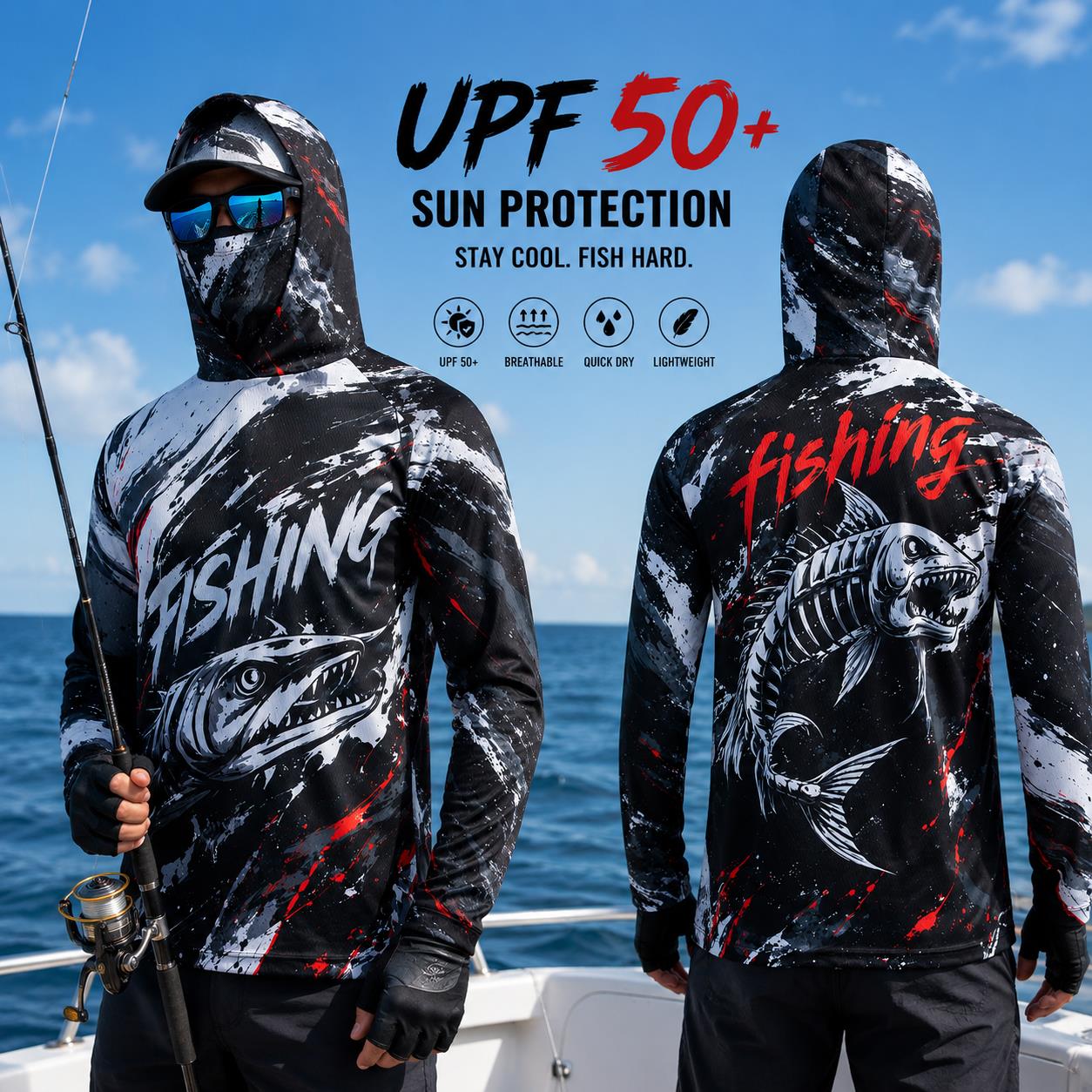 Atasan Pancing Lengan Panjang  - Fishing ulasan dan harga