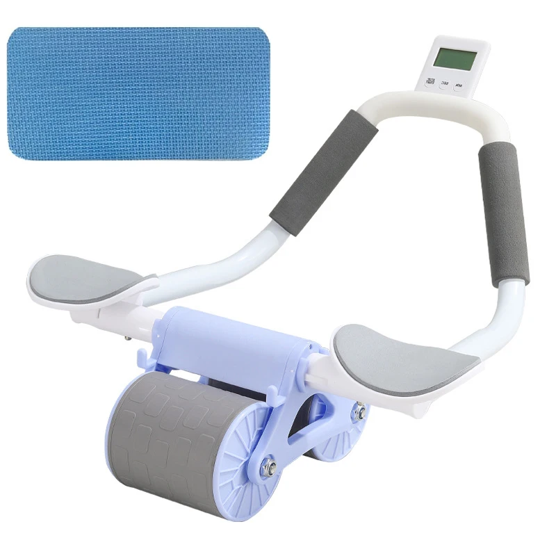 Alat Latihan Otot Perut dengan - Ab Roller Wheel With Elbow Support ulasan dan harga