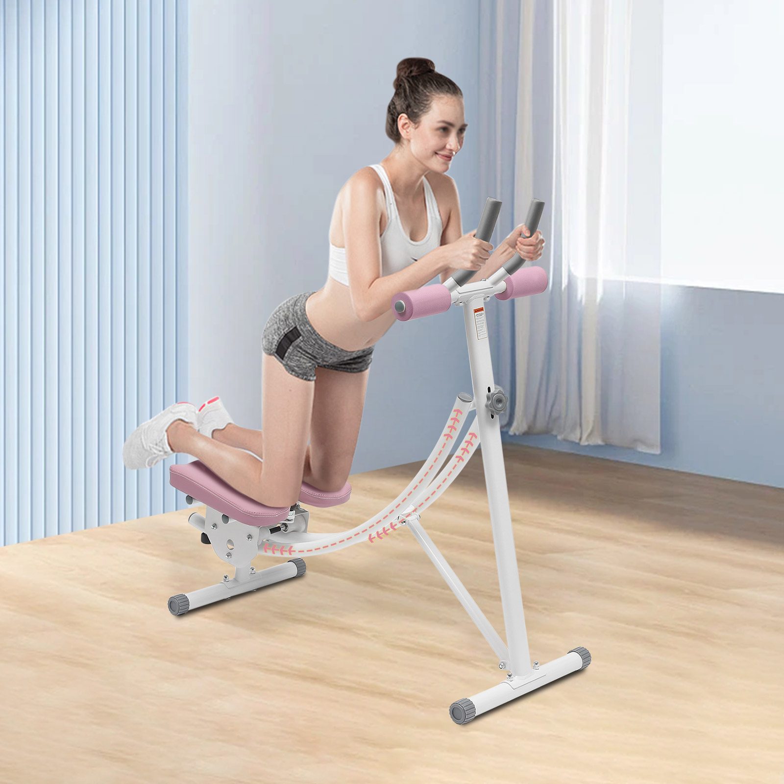 Mesin Latihan Otot Perut yang  - Ab Roller Wheel With Elbow Support ulasan dan harga